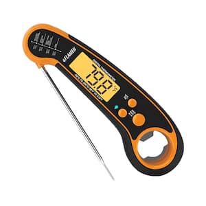 Instant Read Digital Meat Thermometer (Orange)