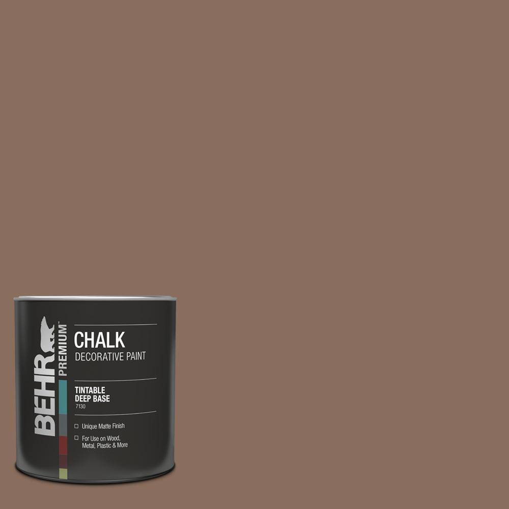 1 qt. #N190-6 Nut Brown Interior Chalk Finish Paint