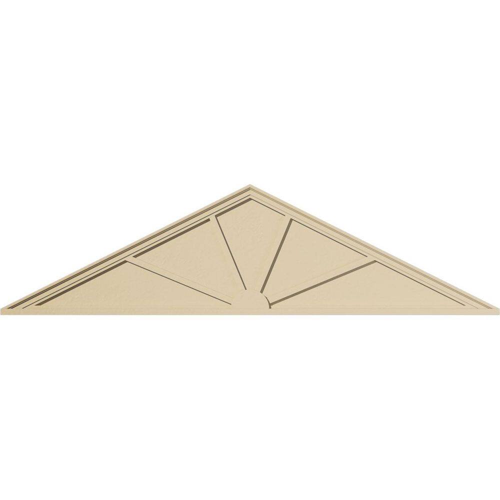 84-in W x 22-in H x 2-in P (Pitch 6/12) Peaked Cap 4-SpokeSignature Urethane Pediment, Primed Tan price history on PriceWatchPro