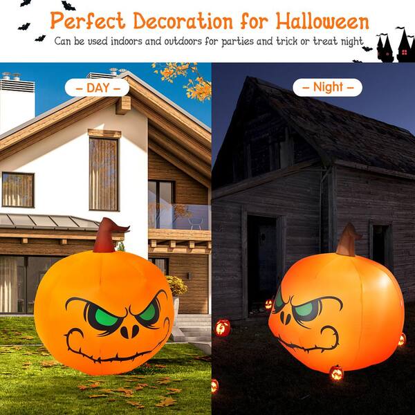 Costway 4 ft. LED Light Animatronic Halloween Inflatable