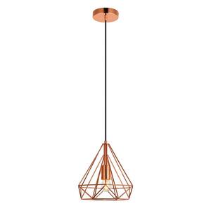 Timeless Home Jacey 1-Light Pendant in Copper with 9.8 in. W x 9.3 in. H Shade