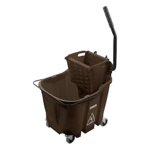 8.75 gal. Brown Polypropylene Mop Bucket with Wringer