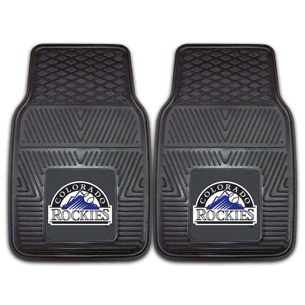 FANMATS Colorado Rockies 18 in. x 27 in. 2-Piece Heavy Duty Vinyl Car Mat