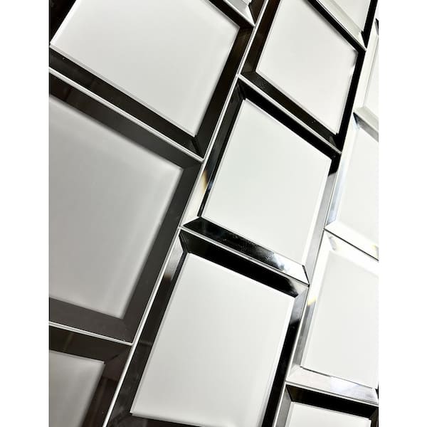 7 x 7 Square Mirror Tile with Beveled Edge | Tile-Bay