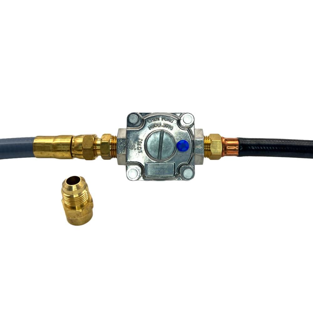 Gray Natural Gas Hose and Regulator Conversion Kit