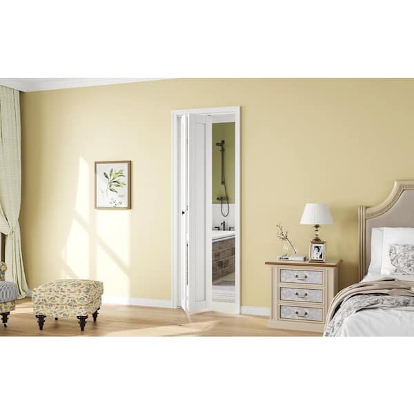 easelife 24 in. x 80 in. 1 Panel White Finished Solid Core MDF