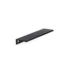 Lincoln Collection 5-1/16 in. (128 mm) Center-to-Center Brushed Black Contemporary Drawer Edge Pull