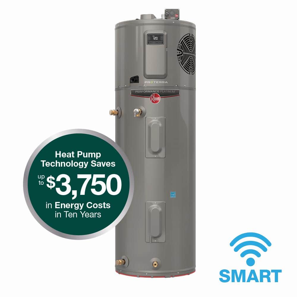 ProTerra 40 Gal. Smart High Efficiency Hybrid Heat Pump Water Heater w/ Leak Detection & Auto Shutoff -