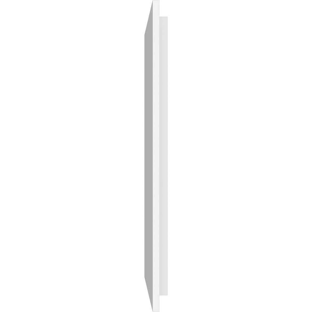 White PVC Rectangle Contemporary Ceiling Medallion, 36" x 18"