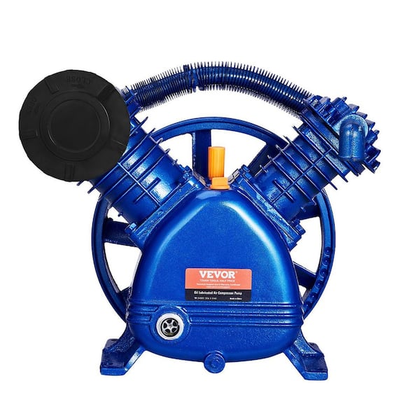 Air Compressor Pump Head, 5.5HP 5.75CFM @ 90PSI, Dual Stage Air Compressor Pump Replacement with Max. 185PSI Pressure