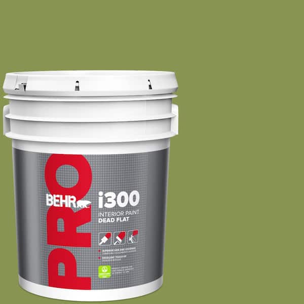 BEHR PRO 5 gal. #M350-6 Frog Dead Flat Interior Paint