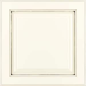 Portola 14 9/16-in. W x 14 1/2-in. D x 3/4-in. H Cabinet Door Sample in Painted Biscotti Glaze