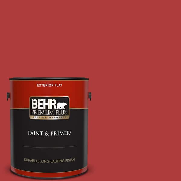 BEHR PREMIUM PLUS 1 gal. Home Decorators Collection #HDC-WR14-10 Winter Poinsettia Flat Exterior Paint & Primer