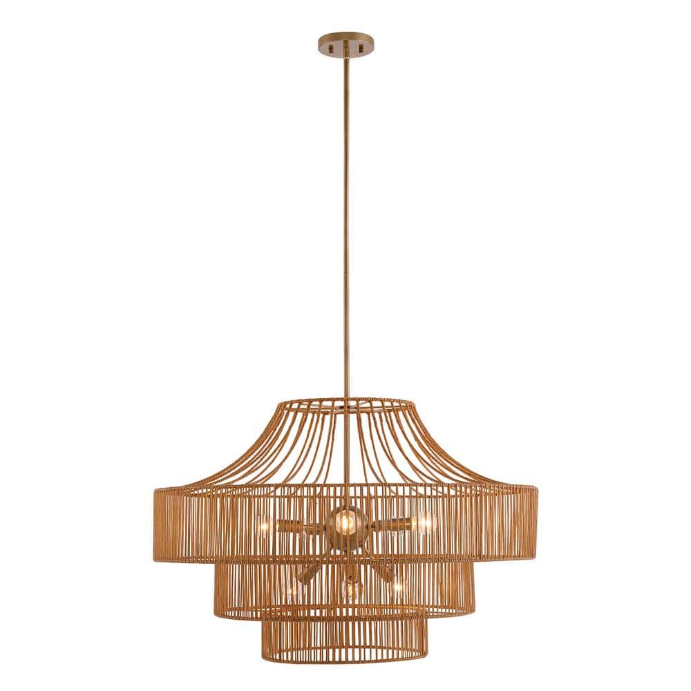 Medlock 8-Light Burnished Brass Outdoor Chandelier price history on PriceWatchPro