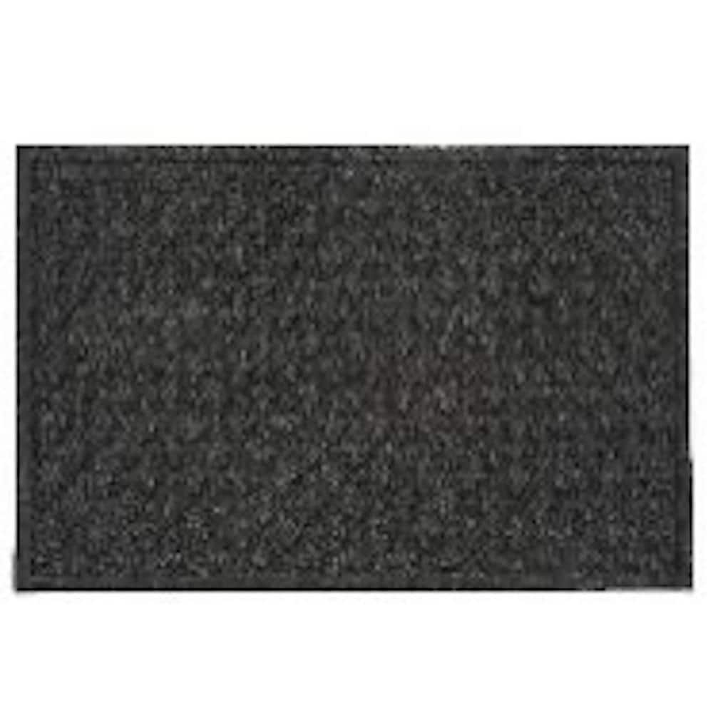Aqua Thirst Graphite 2.5 ft. x 4 ft. PET Estate Door Mat