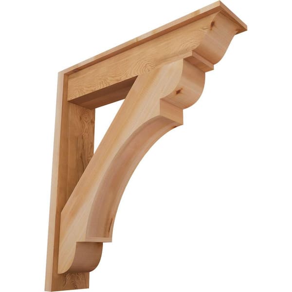 Ekena Millwork 8 in. x 36 in. x 32 in. Western Red Cedar Olympic Traditional Smooth Outlooker