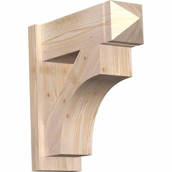 Ekena Millwork 8 in. x 22 in. x 22 in. Westlake Arts and Crafts Smooth Douglas Fir Outlooker
