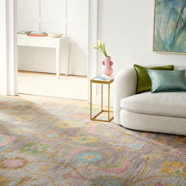 Iris Hand Knotted Wool Multi 9 ft. x 12 ft. Indoor Area Rug