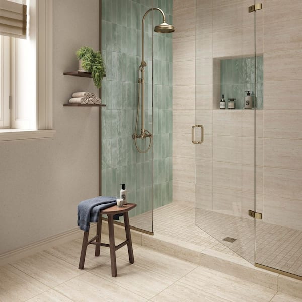 Corso Italia Travertine Almond Matte 12 in. x 24 in. Stone Look