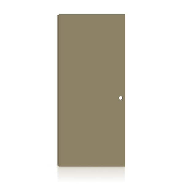 Fire-Rated Flush Panel 24 in. x 80 in. Left-Hand/Inswing Olive Green Composite Interior Commercial Door Slab