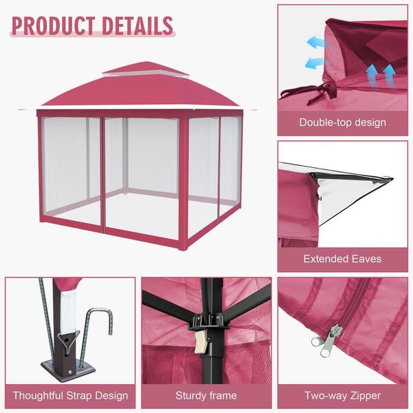 ☆【MISCHIEF】☆PROJECT MAGO_ORGANZA LAYERED 3M BUCKET HA.T INMITOM 11 ft. x 11 ft. Easy Setup Pop-Up Gazebo Canopy with