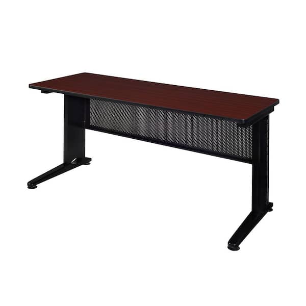 Unbranded Fusion Mahogany 66 in. W x 24 in. D Training Table