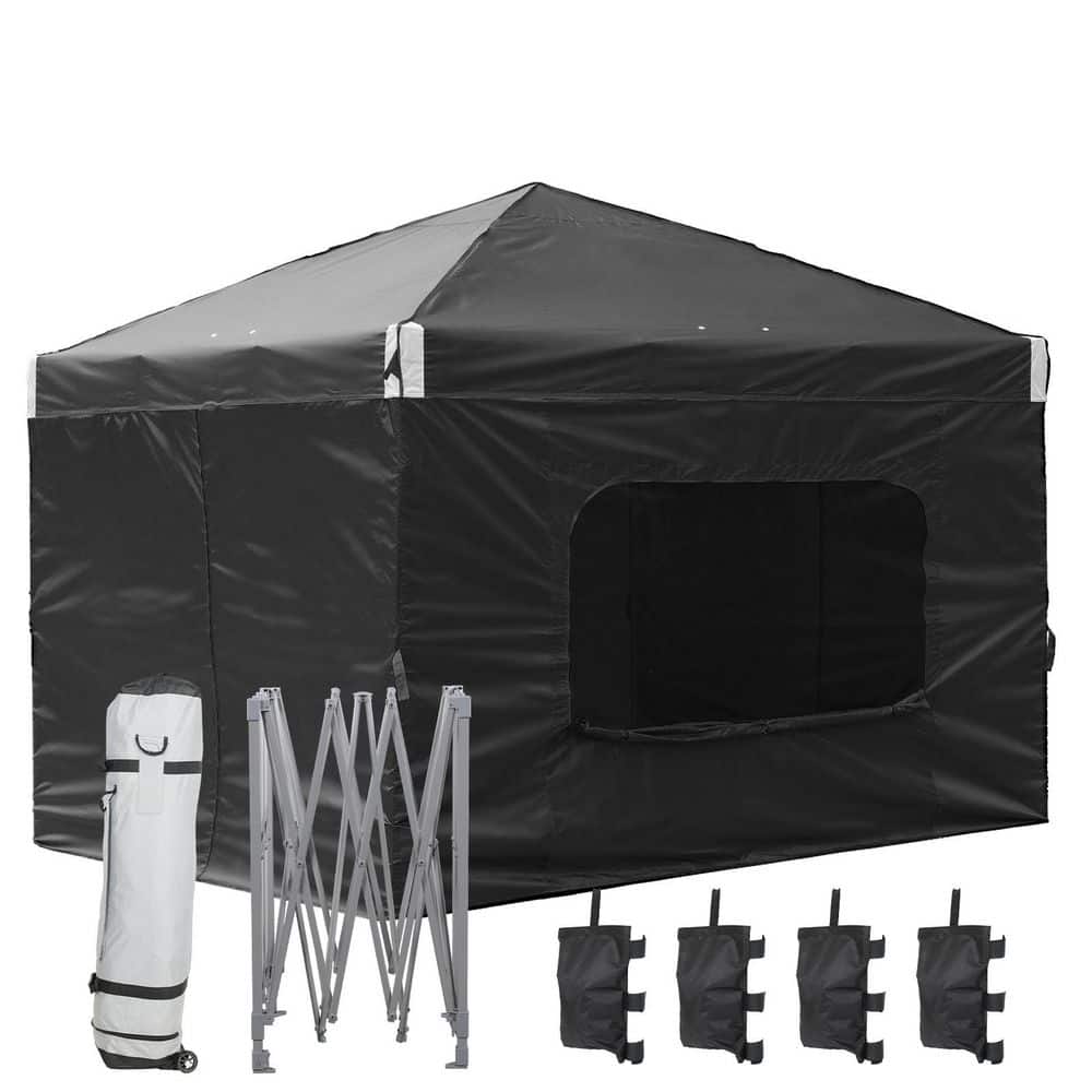 Aoodor 12 ft. x 12 ft. Pop Up Canopy Tent with Removable Sidewall