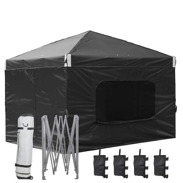Aoodor 12 ft. x 12 ft. Pop Up Canopy Tent with Removable Sidewall