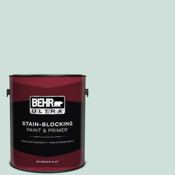 BEHR ULTRA 1 gal. #M430-2 Ice Rink Flat Exterior Paint & Primer