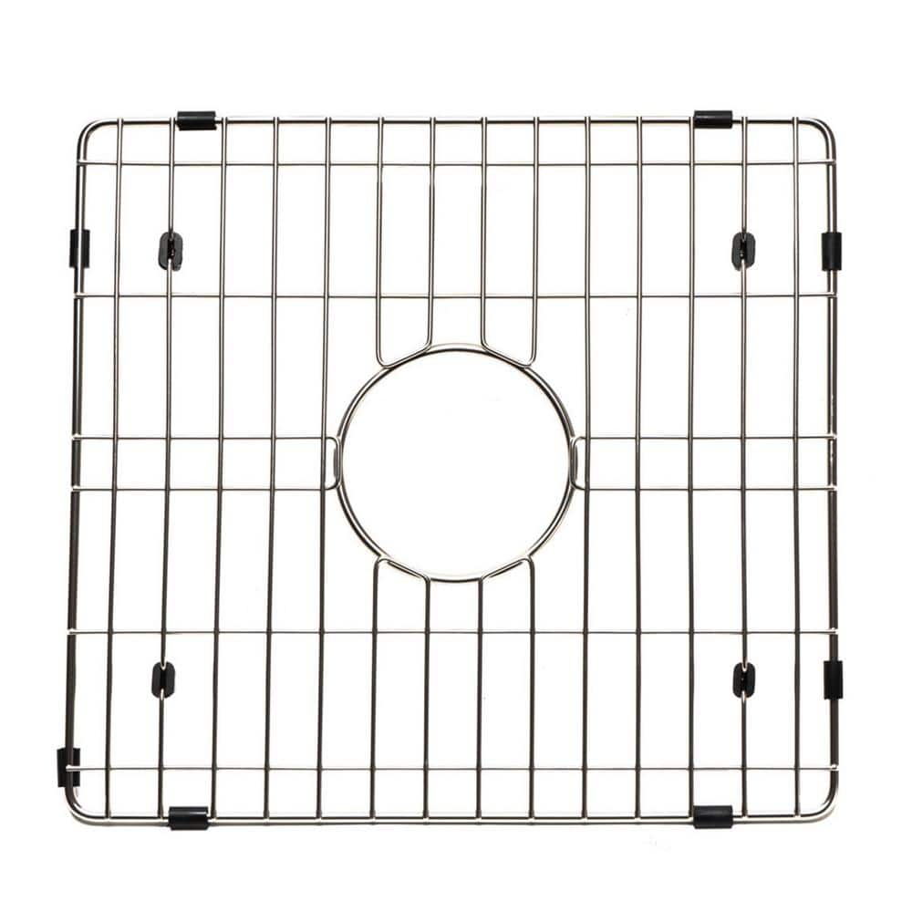 Brushed Stainless Steel Kitchen Sink Grid with Plastic Feet