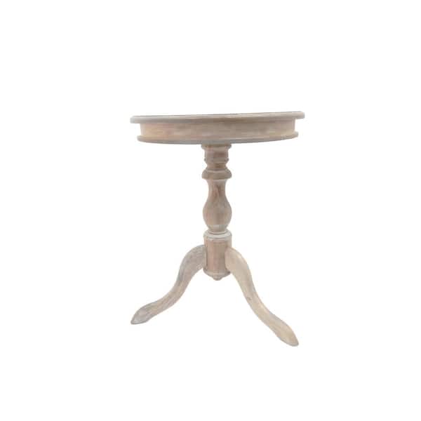 Unbranded Gilda 19.5 in. Natural Driftwood Round Wood End Table