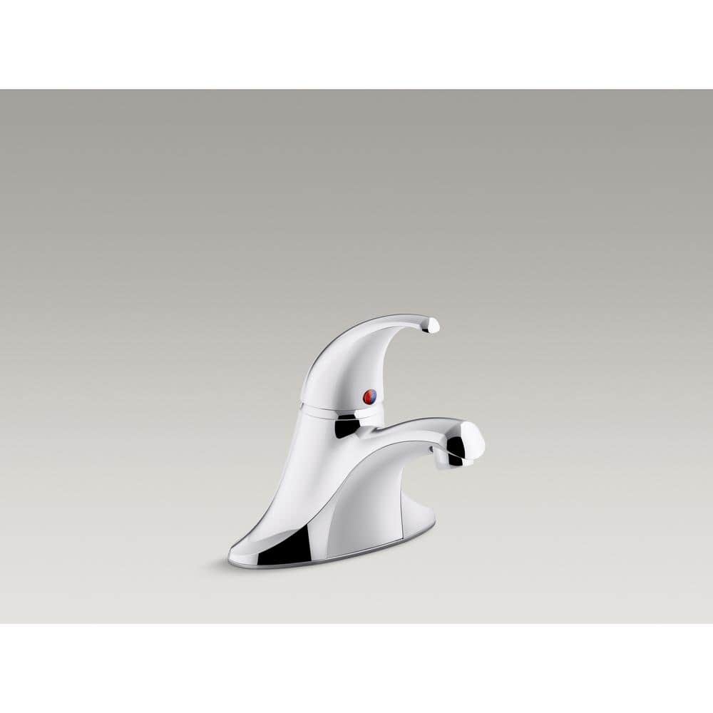 Coralais Polished Chrome Single-Handle Bathroom Faucet