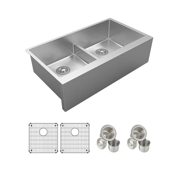 Teamson Kids Crosstown 16-Gauge Stainless Steel 35-7/8 in. Equal