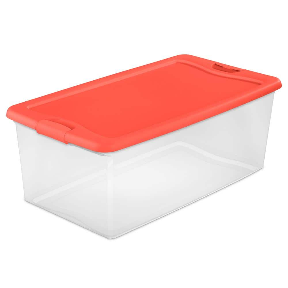 Sterilite Storage Tote, Fresh Melon