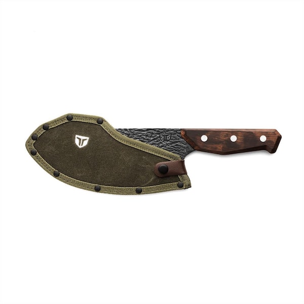 Butcher Butcher  TRUE PRIMAL FORGE ROCKER BUTCHER 8 in KNIFE WITH MONZO WOOD