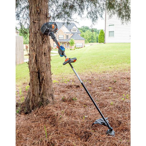 Lawnmaster 26cc Gas No Pull Electric Push Button Start 2 Cycle String Trimmer Nptgss2617a The Home Depot
