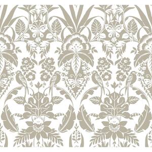Botanical Damask Taupe Spray and Stick Roll (Covers 60.75 sq. ft.)