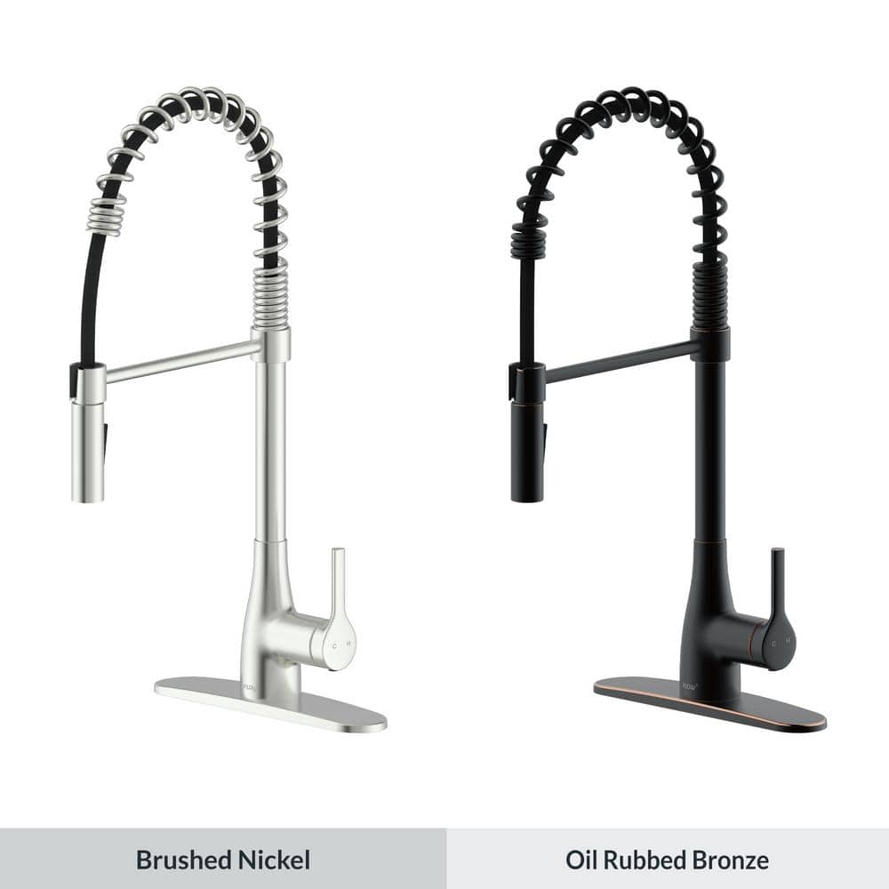 Brushed Nickel Pull-Down Single Handle Kitchen Faucet
