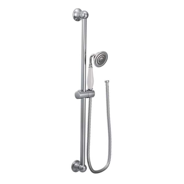 Weymouth 1-Spray Wall Bar With Handshower in Chrome (Valve Not Included)