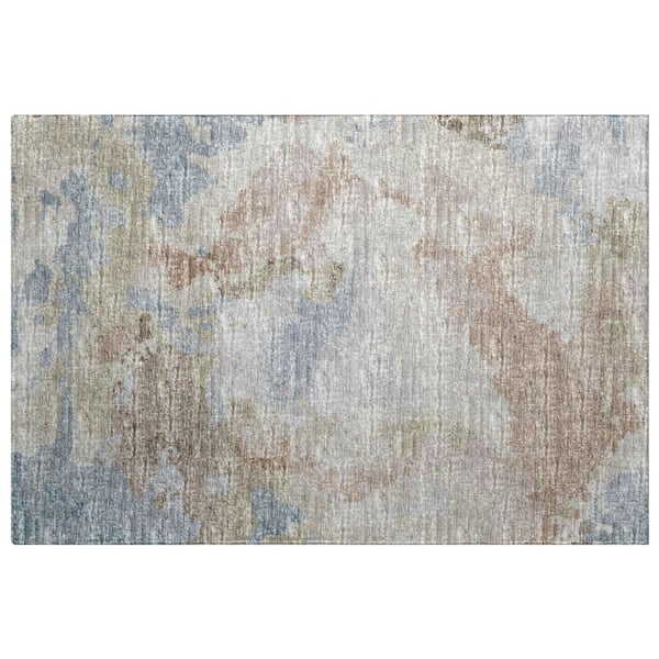 Dream Shag Premium Machine Washable Abstract ADS67 Moody 3 ft. x 4 ft. Area Rug