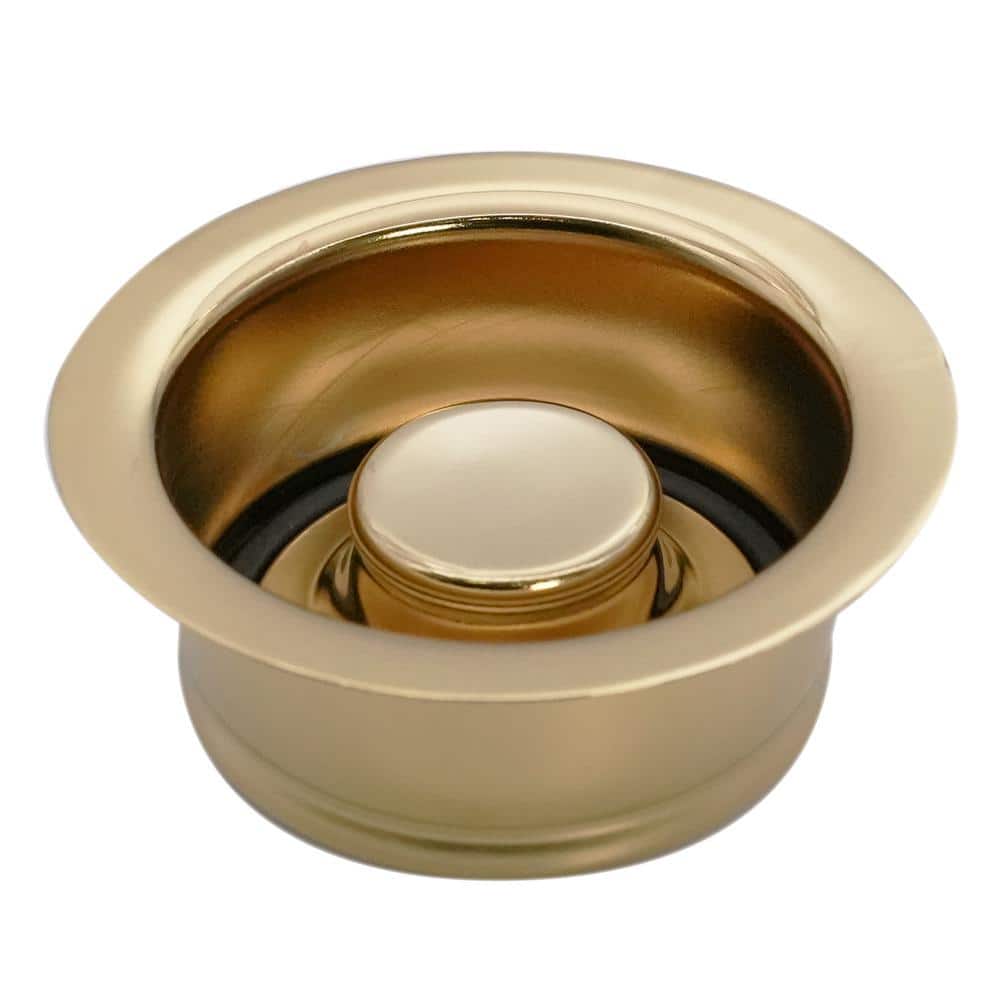 Polished Brass Kitchen Sink Basket Strainer with Stopper