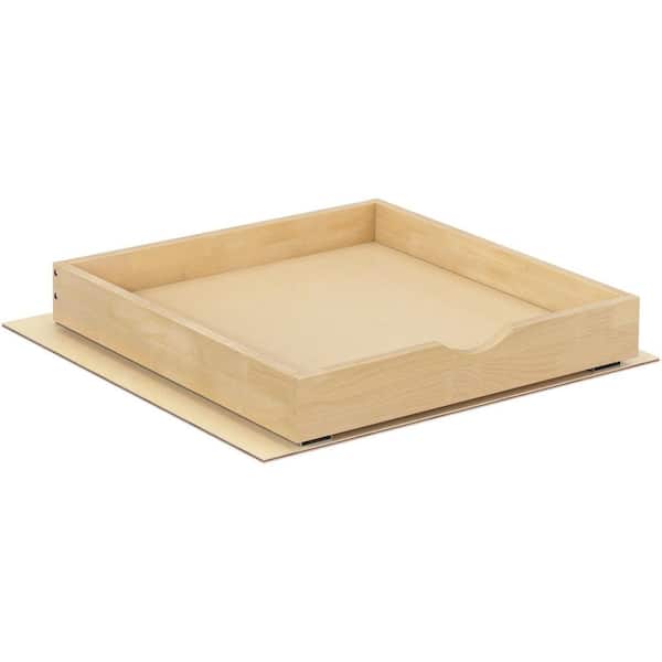 Brown Soft Close Pull Out Drawers for Cabinets, 20 in. x 21 in. Cabinet Organizer with Slides, Roll Out Pot Rack