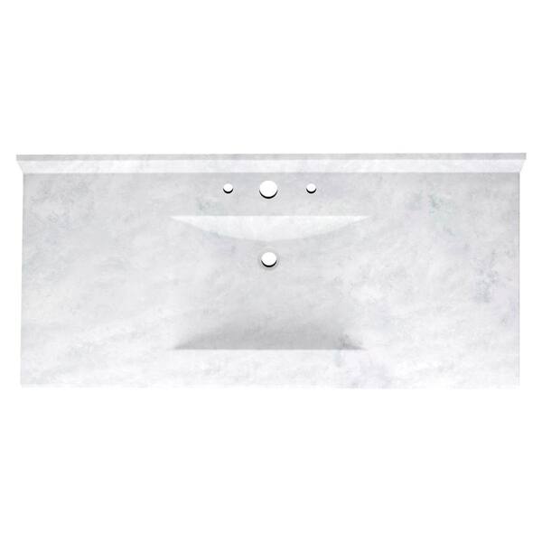 D Solid Surface Vanity Top With Sink, Swanstone Vanity Tops