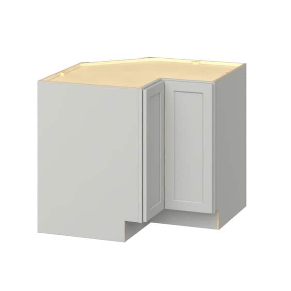 Emerson Whisper Gray ADA Base Lazy Susan Corner Ready to Assemble Kitchen Cabinet (36 in. W x 32.5 in. H x 36 in. D)