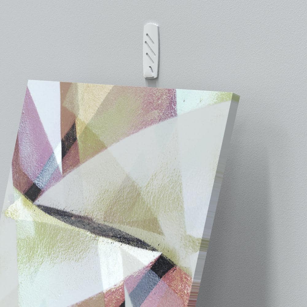 White Plastic Adhesive Utility Picture Hanging Hook Set