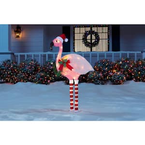 3.5 ft 50-Light LED Flamingo Yard Sculpture