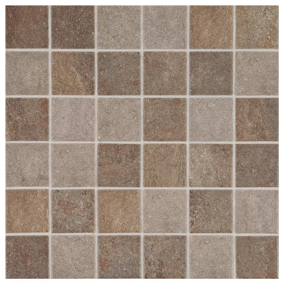 Daltile Longbrooke Slate Mix 12 In X 12 In X 6 Mm Glazed Ceramic Mosaic Floor And Wall Tile 1 Sq Ft Each Lb0622hd1p2 The Home Depot