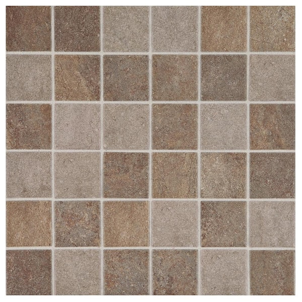 Daltile Longbrooke Slate Mix 12 in. x 12 in. x 6 mm Glazed Ceramic Mosaic Floor and Wall Tile (1 sq. ft./Each)
