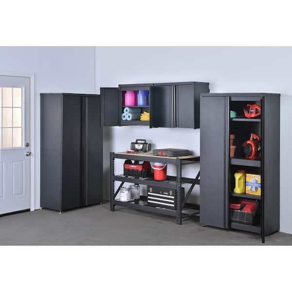 Mobile Slim Storage Cabinet - 18 x 18 x 72, Light Gray