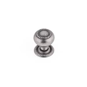 Huntingdon Collection 1-1/4 in. (32 mm) Pewter Traditional Cabinet Knob
